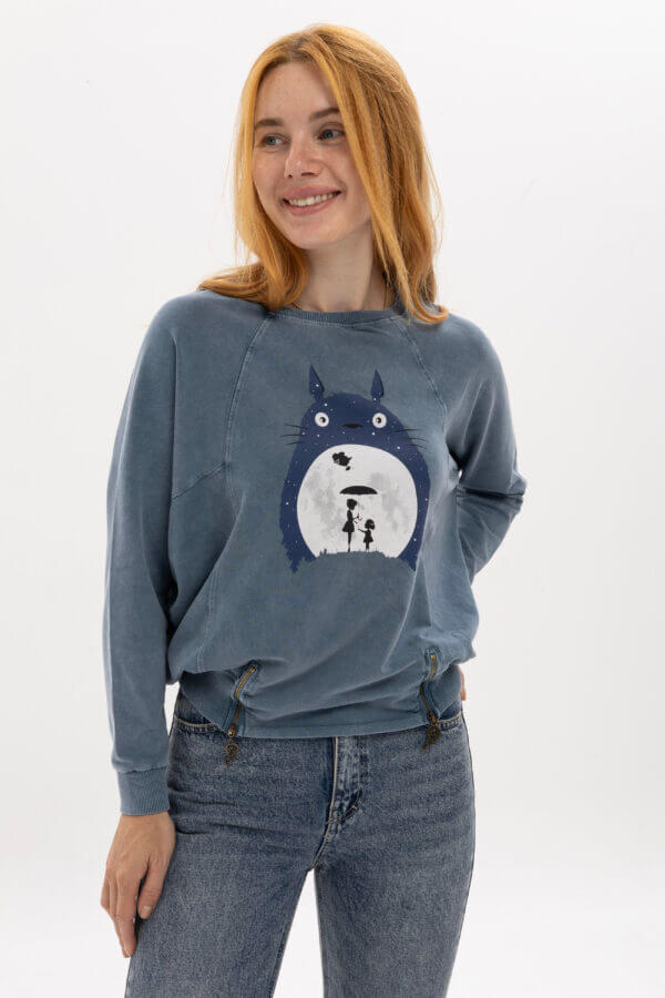 Totoro Tasarımlı Sweatshirt